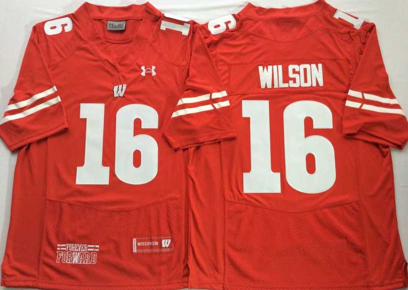 Wisconsin Badgers 16 Russell Wilson Red College Football Jersey,We sell and wholesale Wisconsin Badgers 16 Russell Wilson Red College Football Jersey on line form chian!